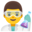 cientista homem Emoji (Google)