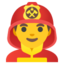 man firefighter Emoji (Google)