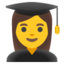 Woman Student Emoji (Google)