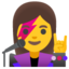 Woman Singer Emoji (Google)