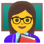 guru wanita Emoji (Google)