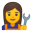Woman Mechanic Emoji (Google)