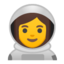 Woman Astronaut Emoji (Google)