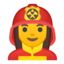 Woman Firefighter Emoji (Google)