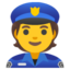 politieagent Emoji (Google)