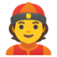 kínai sapkás ember Emoji (Google)