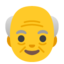 starszy mężczyzna Emoji (Google)