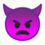 Angry Face With Horns Emoji (Google)