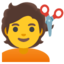 cắt tóc Emoji (Google)