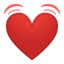 Beating Heart Emoji (Google)