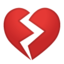 Broken Heart Emoji (Google)
