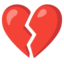 Broken Heart Emoji (Google)