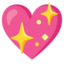 cuore che luccica Emoji (Google)