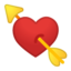Heart With Arrow Emoji (Google)