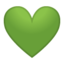 Green Heart Emoji (Google)