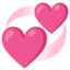 Revolving Hearts Emoji (Google)