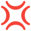 symbol gniewu Emoji (Google)