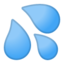 Sweat Droplets Emoji (Google)