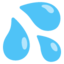 Sweat Droplets Emoji (Google)