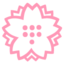 floare albă Emoji (Google)