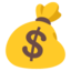 zak met geld Emoji (Google)