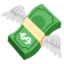 Money With Wings Emoji (Google)