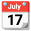 avdragbar kalender Emoji (Google)