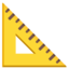 Triangular Ruler Emoji (Google)