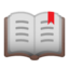 Open Book Emoji (Google)