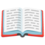 offenes Buch Emoji (Google)