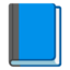 blauw boek Emoji (Google)