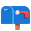 boîte aux lettres fermée drapeau baissé Emoji (Google)