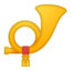 Postal Horn Emoji (Google)