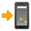 Mobile Phone With Arrow Emoji (Google)