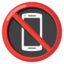 no mobile phones Emoji (Google)