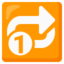 repeat single button Emoji (Google)