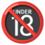 No One Under Eighteen Emoji (Google)