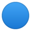 Blue Circle Emoji (Google)