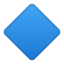 Large Blue Diamond Emoji (Google)