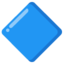 grand losange bleu Emoji (Google)