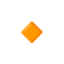 petit losange orange Emoji (Google)