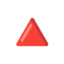 triangle rouge pointant vers le haut Emoji (Google)