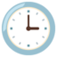 Three O’Clock Emoji (Google)