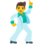 homem dançando Emoji (Google)