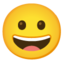 grinsendes Gesicht Emoji (Google)