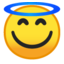 Smiling Face With Halo Emoji (Google)