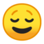 Relieved Face Emoji (Google)