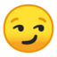 Smirking Face Emoji (Google)