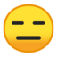 Expressionless Face Emoji (Google)