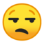 Unamused Face Emoji (Google)